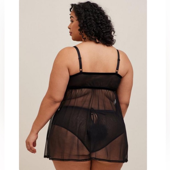 Torrid Mesh Flyaway Babydoll - Picture 9 of 11